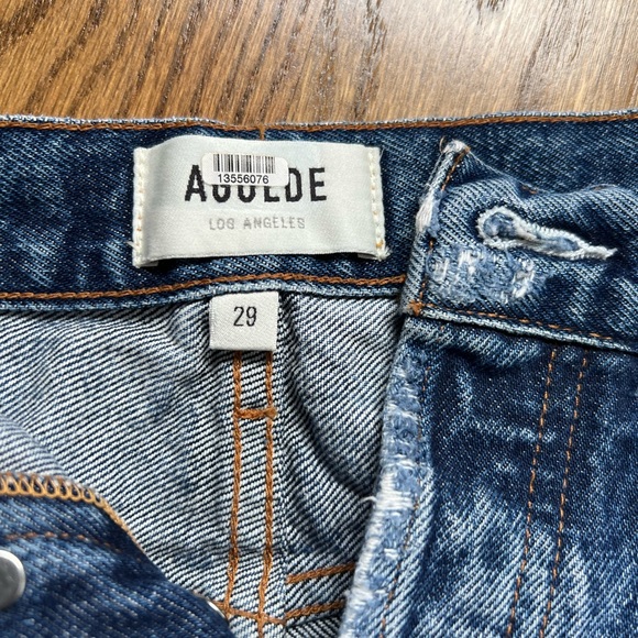 AGOLDE Distressed Denim Shorts - Size 29 - Picture 4 of 5